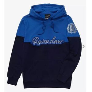 Harry Potter Ravenclaw Crest Panel Hoodie Sweatshirt New Size XS
